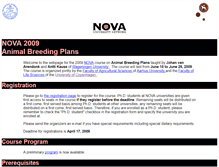 Tablet Screenshot of nova2009.agrsci.dk